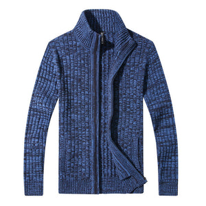 men sweaters knitted zipper cardigan male Top quality