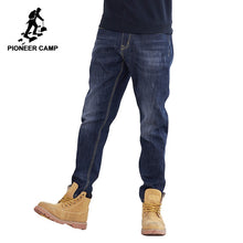 Load image into Gallery viewer, Thick fleece warm jeans male quality solid trouser